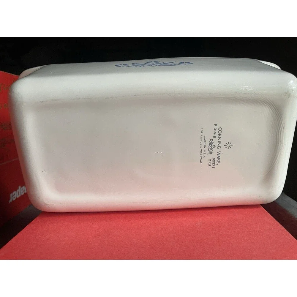 Corning Ware Blue Cornflower Loaf Pan P-315-B 2 Qt 9x5x3 Bread Meatloaf
